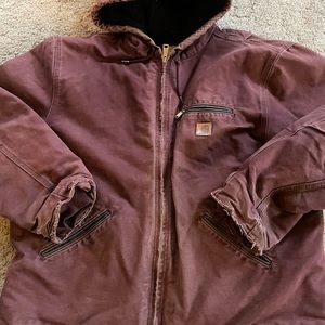 Vintage maroon Carhartt canvas jacket size XLarge